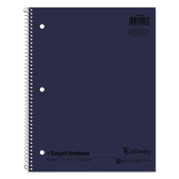 Oxford™ Earthwise By Oxford Recycled Single Subject Notebook, Medium-college Rule, Randomly Assorted Covers, 11 X 8.5, 80 Sheets freeshipping - TVN Wholesale